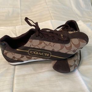 COACH brown sneakers